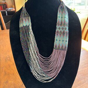 13” purple beaded necklace from Arizona